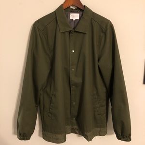 Brand New olive green Five Four button up jacket L